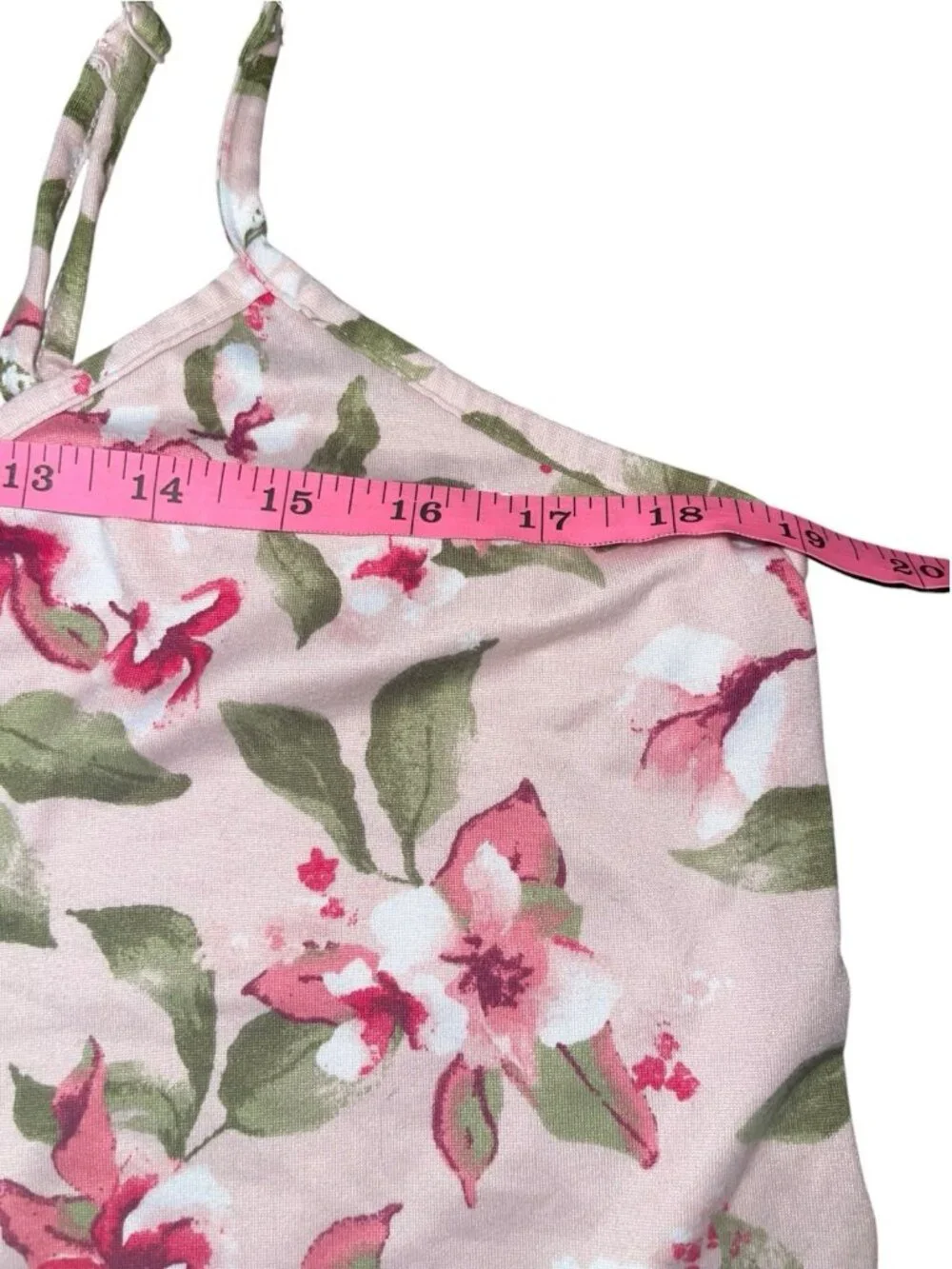 MARILYN MONROE Women's Size XL Pink Floral Dressing Gown Robe & Pajama Top Set